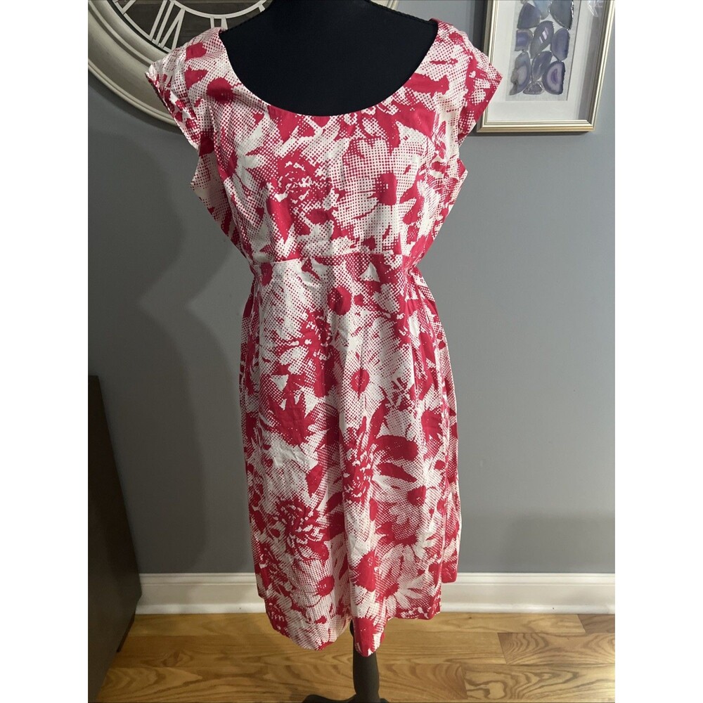 Motherhood Maternity Pink & White Dress Size Large